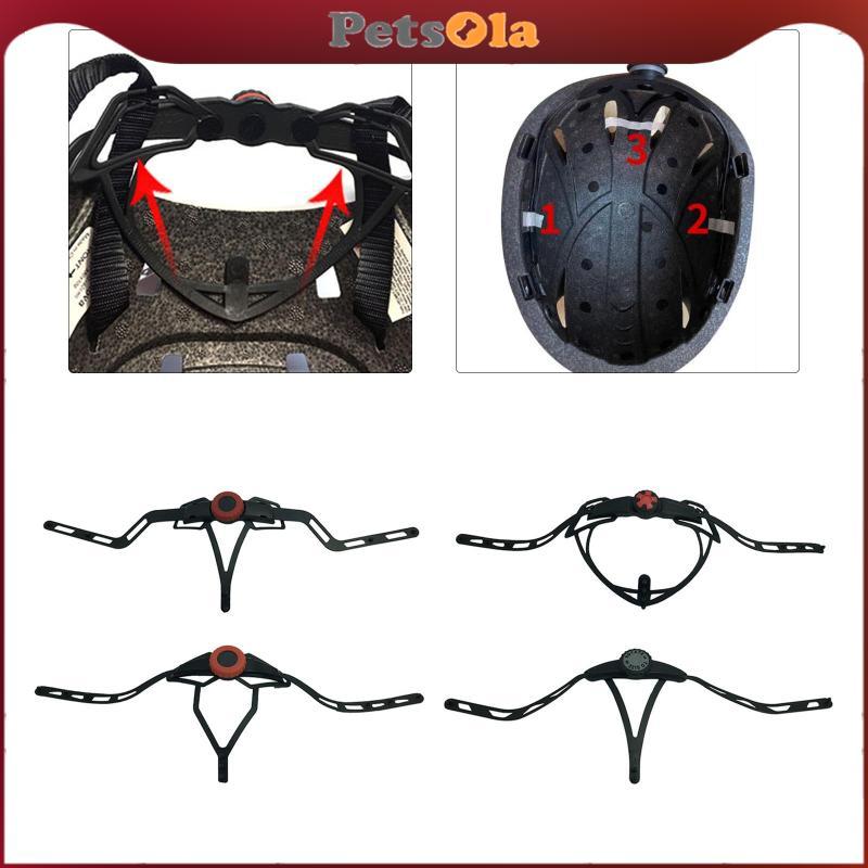 [PETSOLA] หมวกกันน็อคสีดำปรับขนาดได้สำหรับผู้ใหญ่ขี่จักรยาน