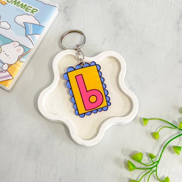 พวงกุญแจ Himeku AKRILIK ALPHABET - พวงกุญแจและทาส - แอฟริกัน - B