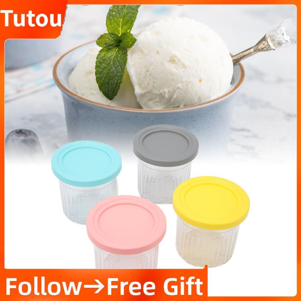 Tutoushop Tutoushop Tnfeeon ภาชนะขนมแช่แข็งพร้อมฝาปิดถ้วยไอศกรีม 20 ออนซ์สำหรับ NC299AMZ NC300s Seri