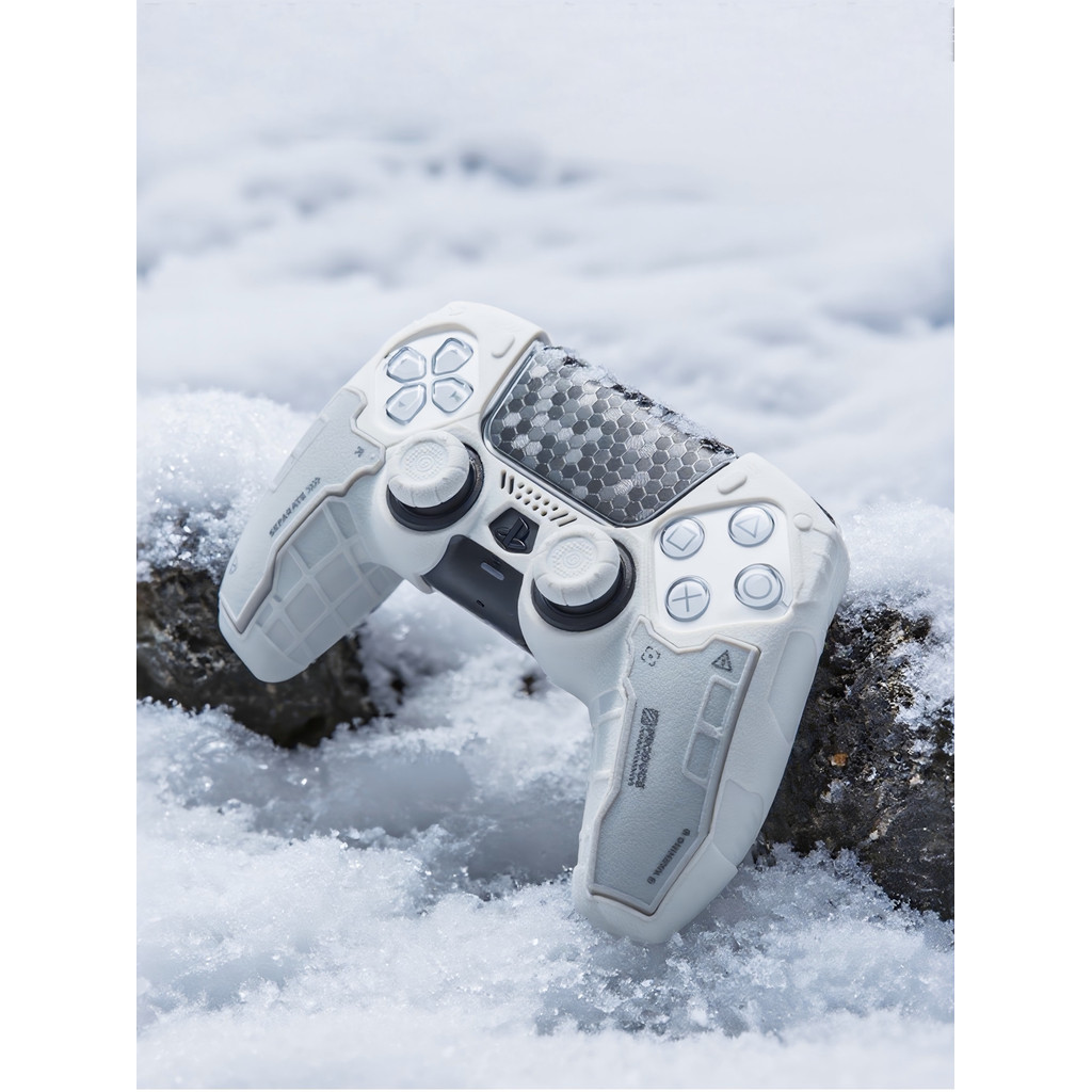 P PS5 Tactical Pioneer Handle Protective Case Silicone Case with Rocker Cap Set รูปแบบใหม่ GS TAC Se