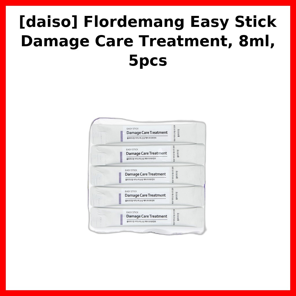 [daiso] Flordemang Easy Stick Damage Care Treatment, 8ml, 5 ชิ้น/ทรีทเมนต์ผมเกาหลีโดย DAON MARKET