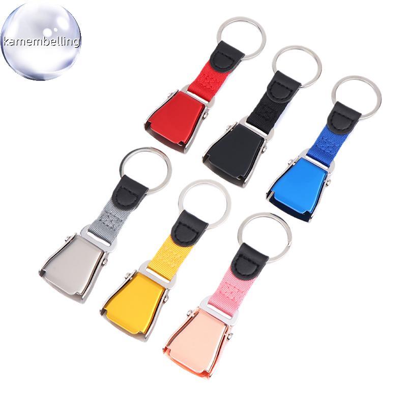 Kaembelling 1PC Mini Safety Seatbelt Plane พวงกุญแจสายคล้องคอสําหรับเที่ยวบิน Keyes เครื่องบิน Airli