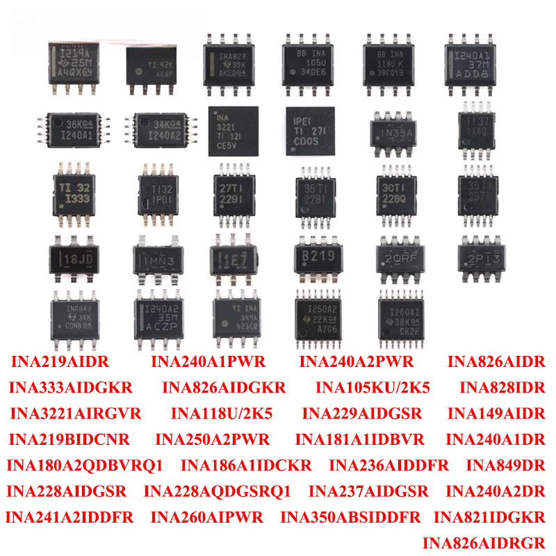 2 ชิ้น INA219AIDR INA240A1PWR INA240A2PWR INA826AIDR INA333AIDGKR INA826AINGKR INA105KU/2K5 INA828ID
