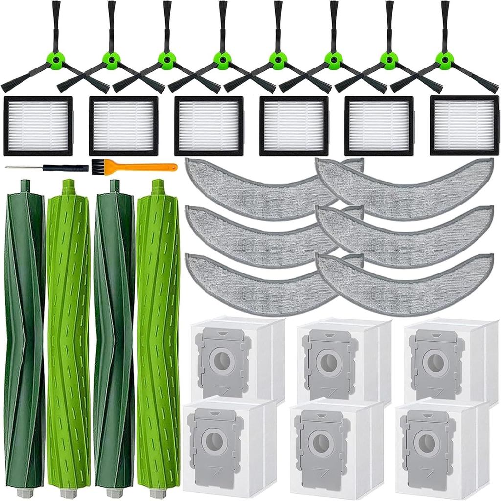 ชุดอะไหล่ทดแทน 32 แพ็ค เข้ากันได้กับ iRobot Roomba Combo j7+ Plus, Combo j9+,Combo 10 Max Vacuum, ปร