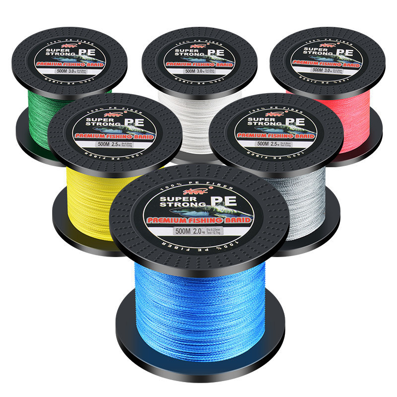 สายpe สาย pe ถัก 4 Yudeli Strong Horse PE Line สำหรับตกปลารายการล่อ ความยาว 500 เมตร