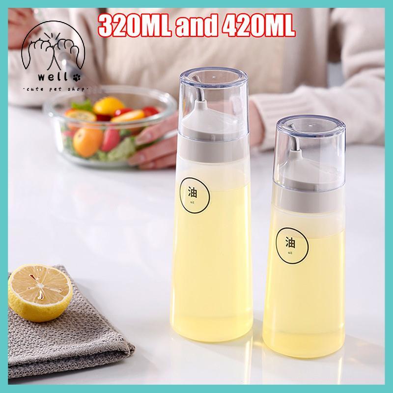 [wellstay1] 320-420ml พลาสติกปากแหลมชนิดบีบทําขวดที่เป็นมิตรกับสิ่งแวดล้อมภาชนะสําหรับซอสซอสมะเขือเท