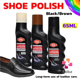 Taika น้ำยาขัดเงารองเท้า คลีนชูส์ 65ml กันน้ำ ทำความสะอาดกระเป๋าหนังโซฟาหนัง shoe polish