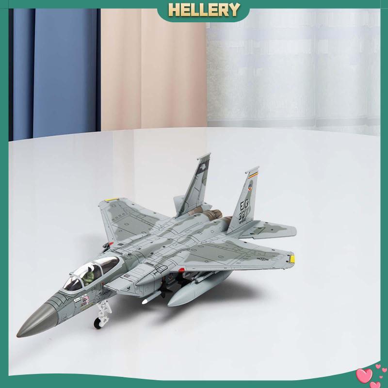 [HelleryTH] 1/100 US F-15 Plane Model Fighter Model สําหรับห้องนั่งเล่นห้องนอนเดสก์ท็อป