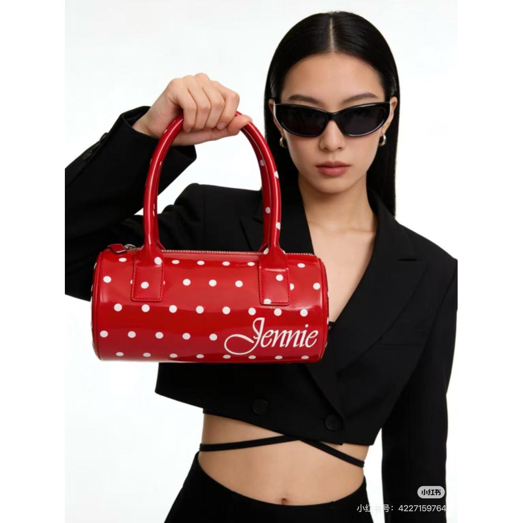 Miniso & Jennie Ruby กระเป๋าถือลาย dot 20CM ราคา ถูกที่สุด ดีลบีเคเค แกลเลอรีภาพที่ 2