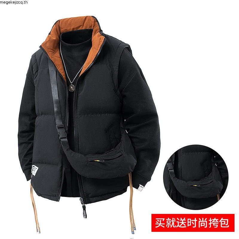 JEEP SPIRIT เสื้อกั๊กกํามะหยี่สองด้านเสื้อกั๊กกันน้ําสีดําหนา