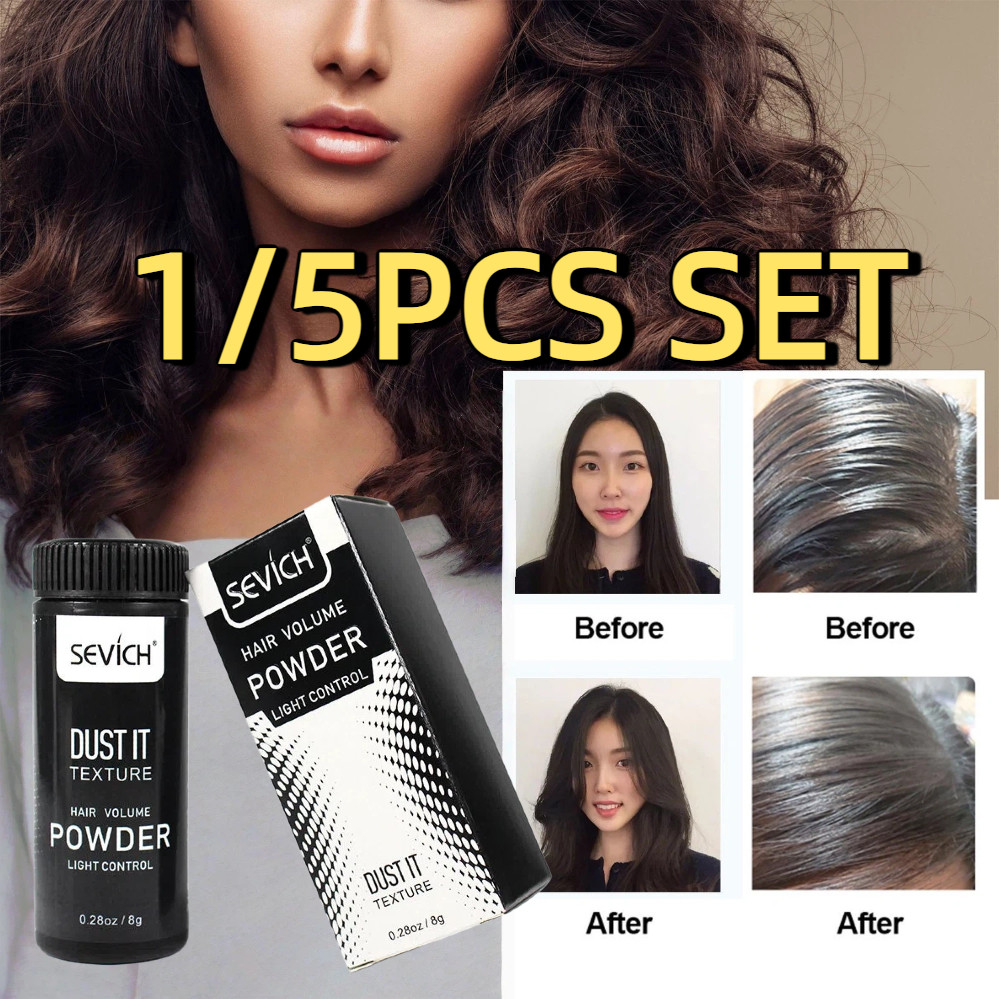 1/5PCS ชุด SEVICH 8g Fluffy Hair Powder Volumizing Mattifying Powder การสร้างแบบจําลองผมแป้งนักเรียน