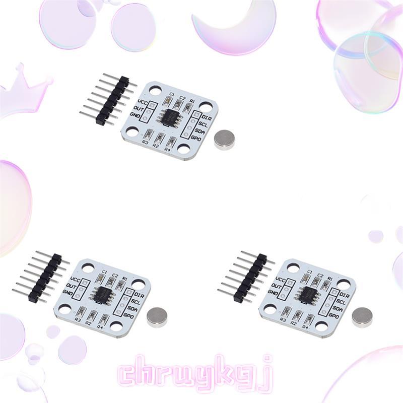 3 ชิ้น AS5600 Encoder 12 บิตแม่เหล็กเหนี่ยวนํามุมวัดเซนเซอร์โมดูลส่วนประกอบอิเล็กทรอนิกส์ chruykgj.t