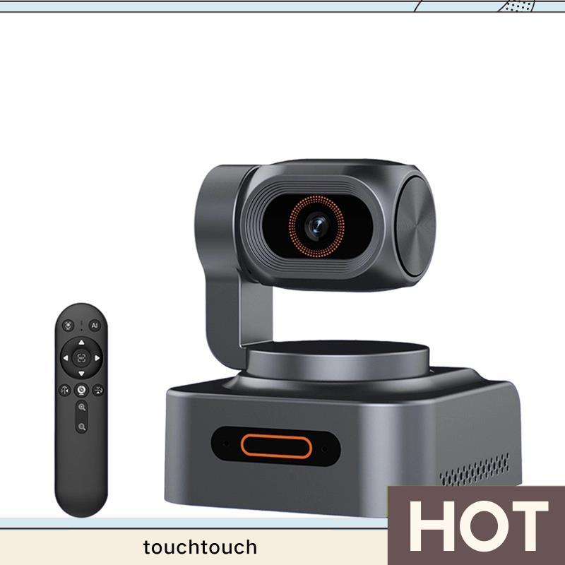 กล้อง PTZ Ultra HD 4K AI การติดตามอัตโนมัติเว็บแคม USB ออโต้โฟกัสกล้องวิดีโอการประชุมสําหรับการถ่ายท