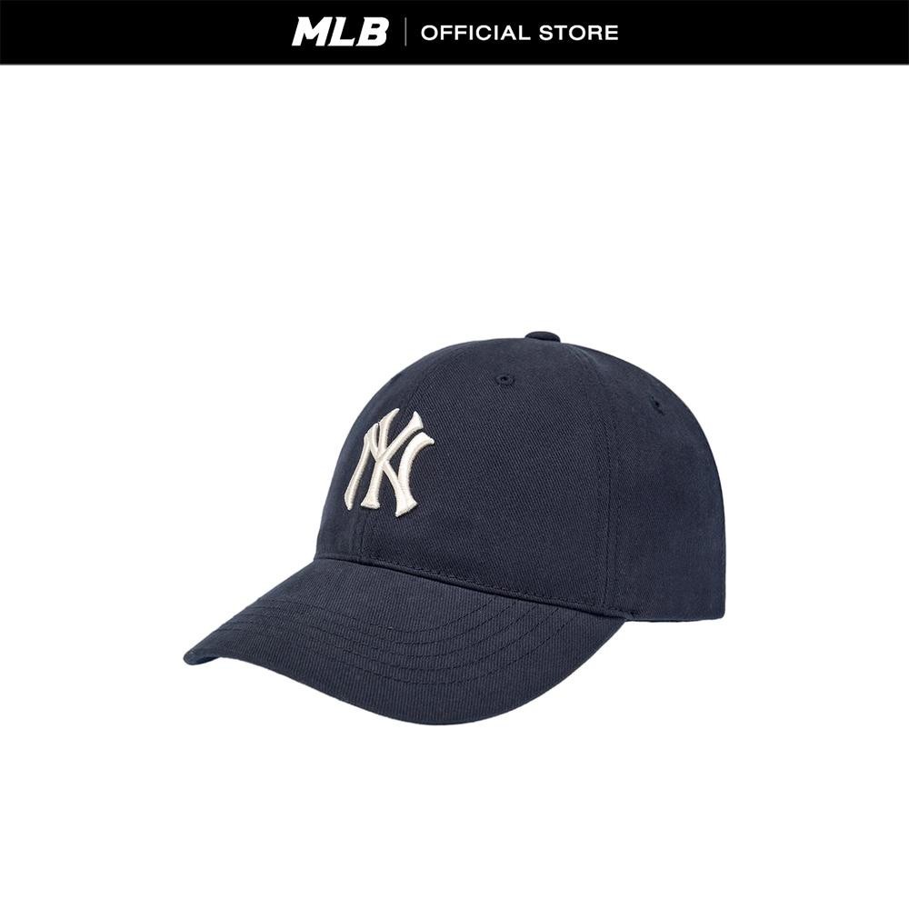 MLB หมวกแก๊ป ยูนิเซ็กส์ Peach Twill Structured Ball Cap รุ่น 3ACPB135N 50NYS สีน้ำเงิน
