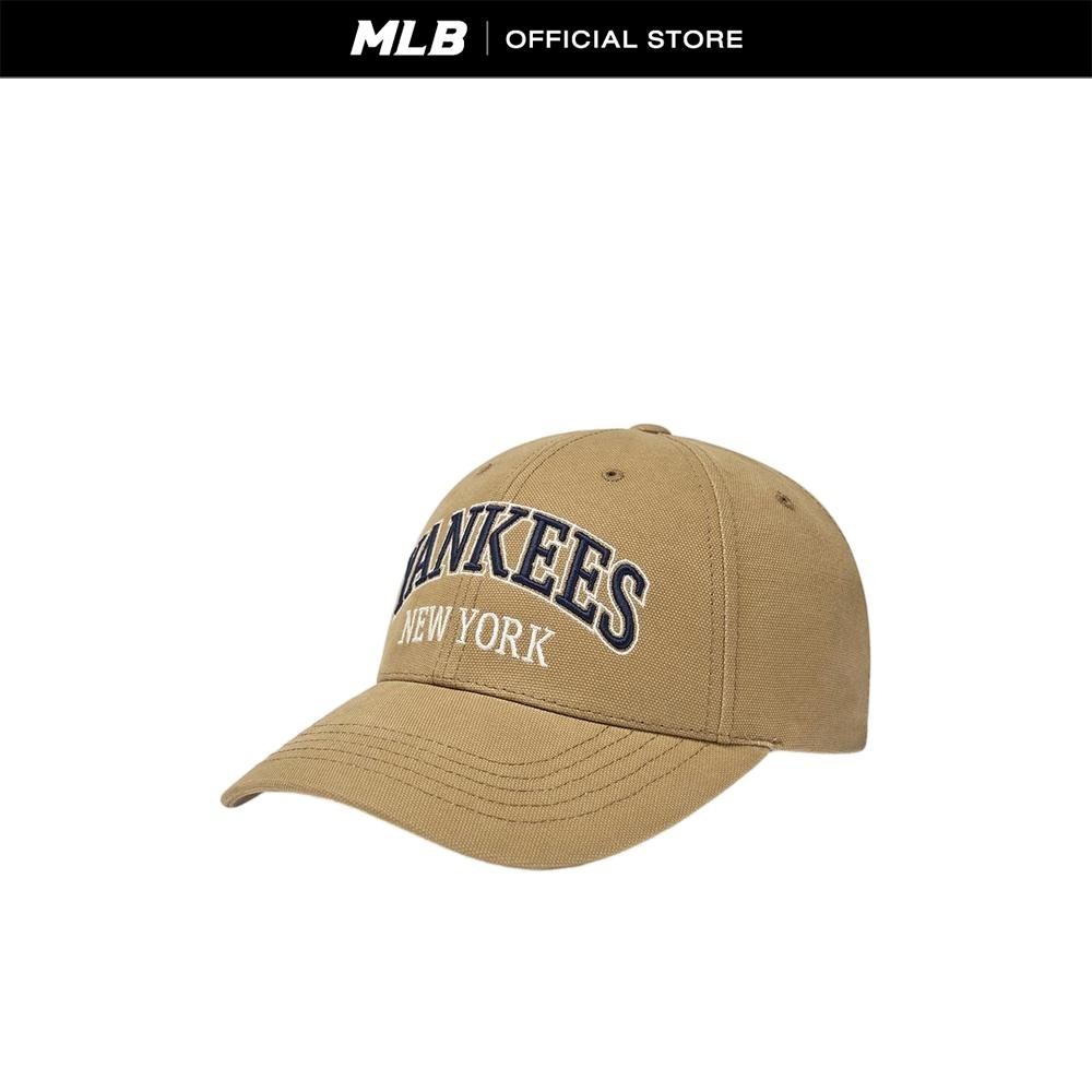 MLB หมวกแก๊ป ยูนิเซ็กส์ Hip Street Lettering Structured Ball Cap รุ่น 3ACPV285N 50BGS สีเบจ