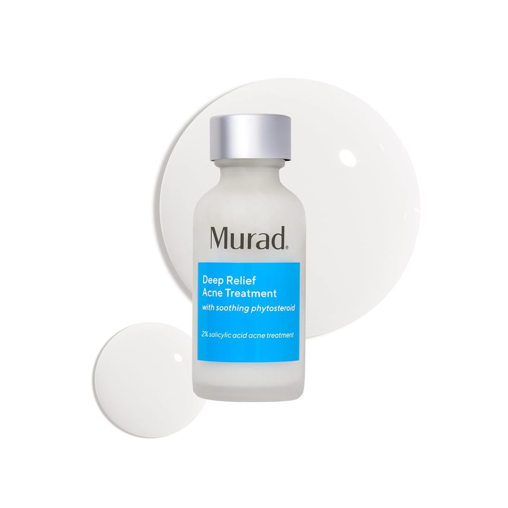 Murad Deep Relief Acne Treatment พร้อมกรดซาลิไซลิก 2% - รักษาสิวที่กว้างปวดใบหน้า – บรรเทาความแดง, เ
