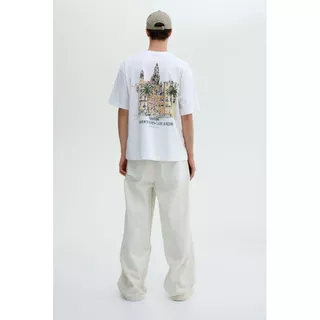 H&M(เอชแอนด์เอ็ม) เสื้อยืดพิมพ์ลายแบบหลวม Men Loose Fit Printed T-shirt 1034065_17