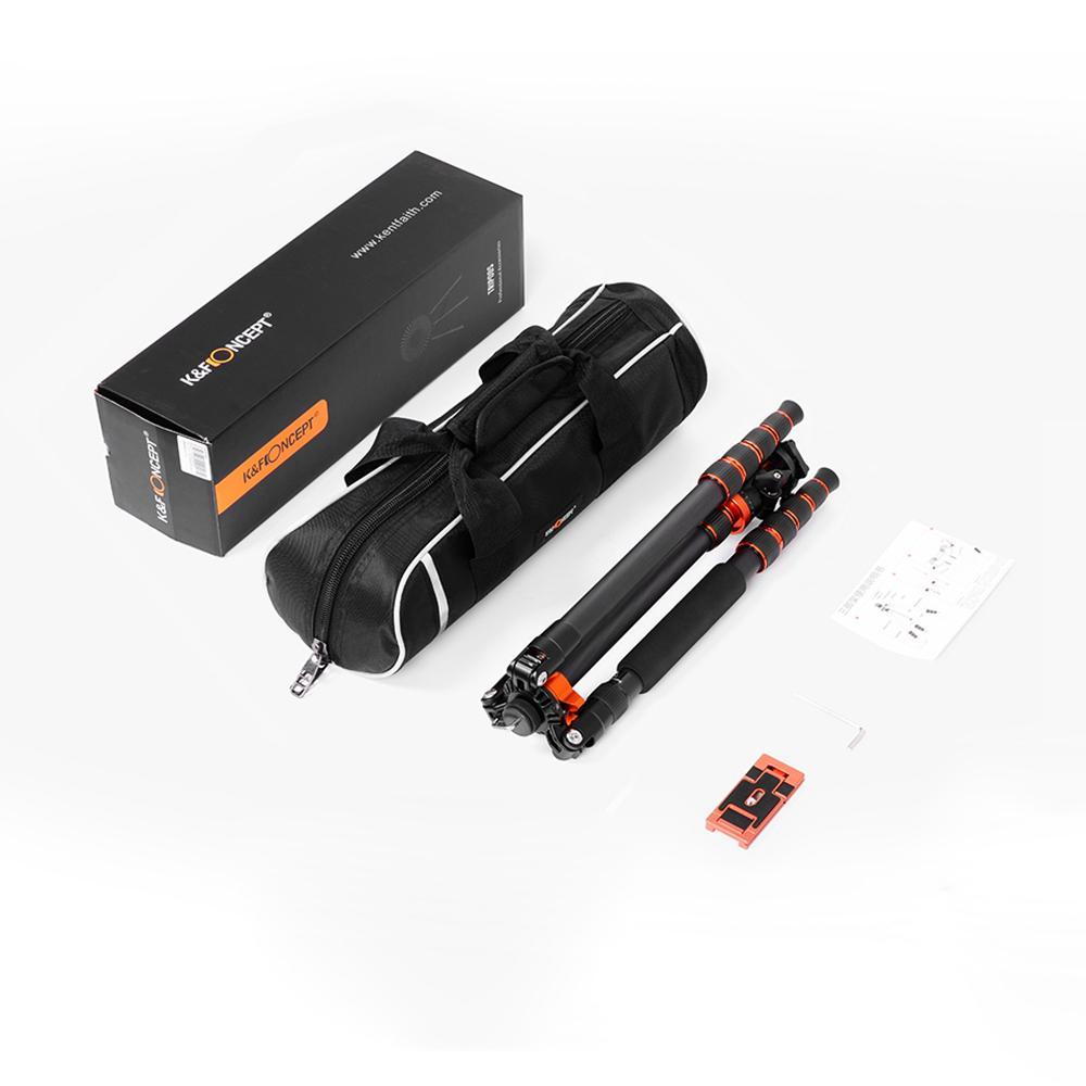 Muswanna-TH ขาตั้งกล้องทั่วไปสำหรับโทรศัพท์ขาตั้งแบบมืออาชีพ K&F Concept 67.7in กล้องคาร์บอนไฟเบอร์แ