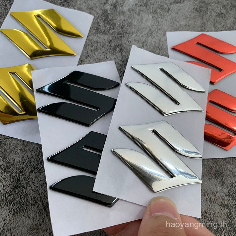 เหมาะสําหรับขี่เบา Suzuki UU125/UY125 ด้านหน้า S โลโก้สติกเกอร์ UY125T ตกแต่ง