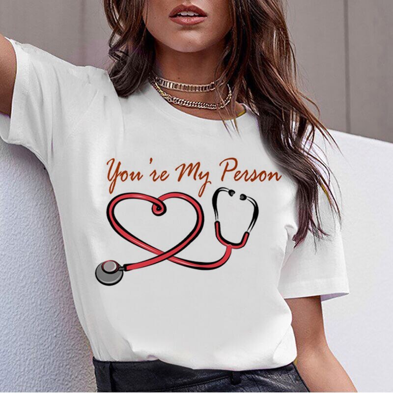 CODFemme เสื้อยืดผู้หญิง Harajuku Tops Greys Anatomy Youre My Person Top เสื้อยืดใหม่สไตล์เกาหลีหญิง