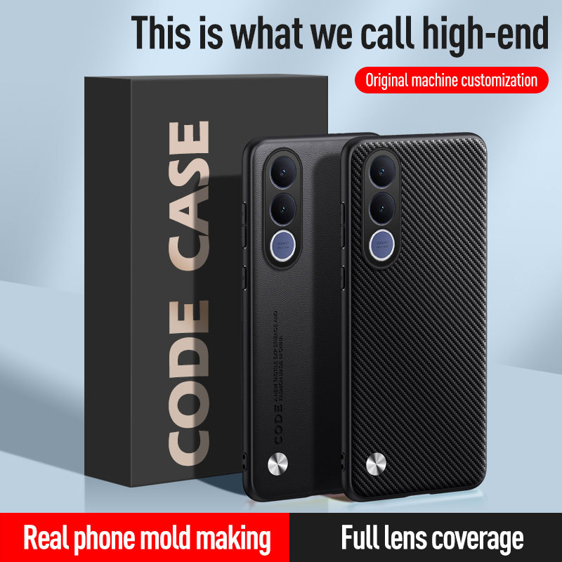 ปลอกหนังสําหรับ vivo V70 FE 5G V70FE V2550 เคสโทรศัพท์หรูหราคาร์บอนไฟเบอร์บางเฉียบขอบซิลิโคนอ่อนนุ่ม