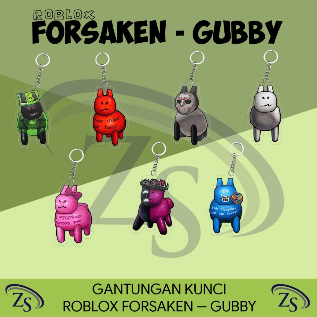 GANTUNGAN KUNCI KARAKTER ROBLOX FORSAKEN - GUBBY / GANTUNGAN KUNCI ROBLOX FORSAKEN / GAN KUNCI VIRAL
