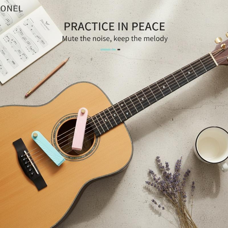 ONEL ปฏิบัติกีตาร์ Silencer Mute Pad String Guard Non-disturbing แบบพกพากีตาร์ String Protector สําห
