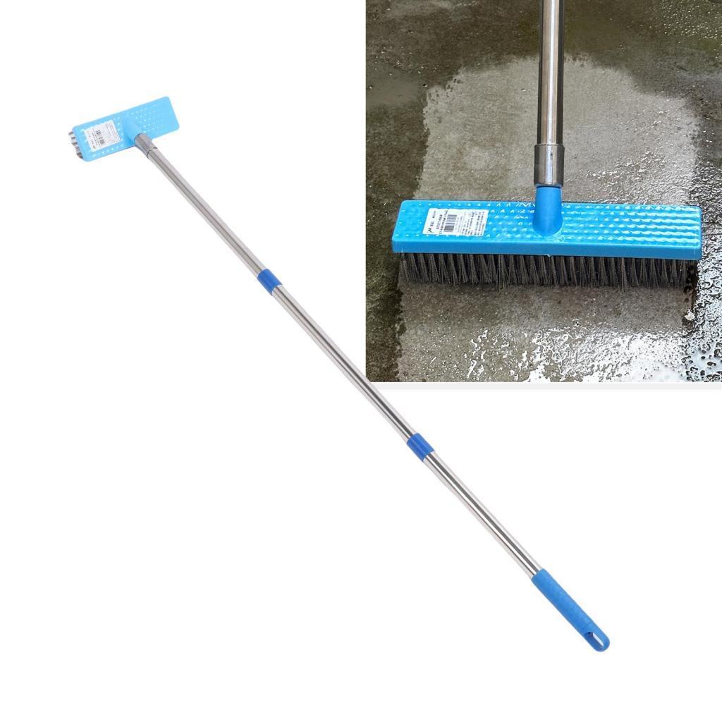 Ujewndju Oreilet Wire Broom Outdoor Deck Scrub Brush Long Handle Stiff Metal Scrubber สําหรับพื้น Pa
