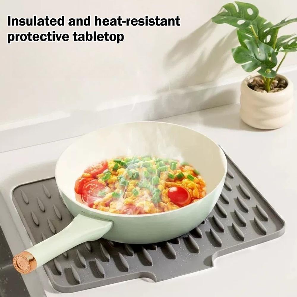 ซิลิโคนจานแห้ง 2025 อัพเกรด Drying Matt ก๊อกน้ําจาน Drainer ห้องครัวทน B2q2