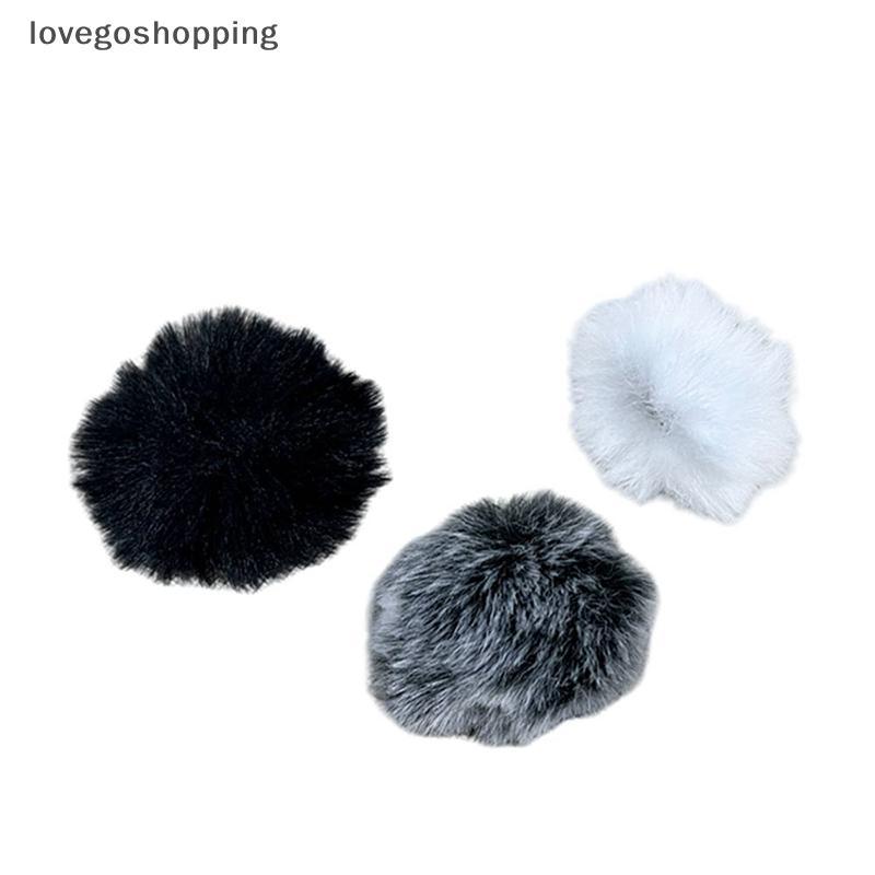 [LGO] ไร้สายคลิปคอไมโครโฟนWindproofกลางแจ้งLapel Mic FurryกระจกกระจกMuffสําหรับK1,K9 Lavalier MicWin