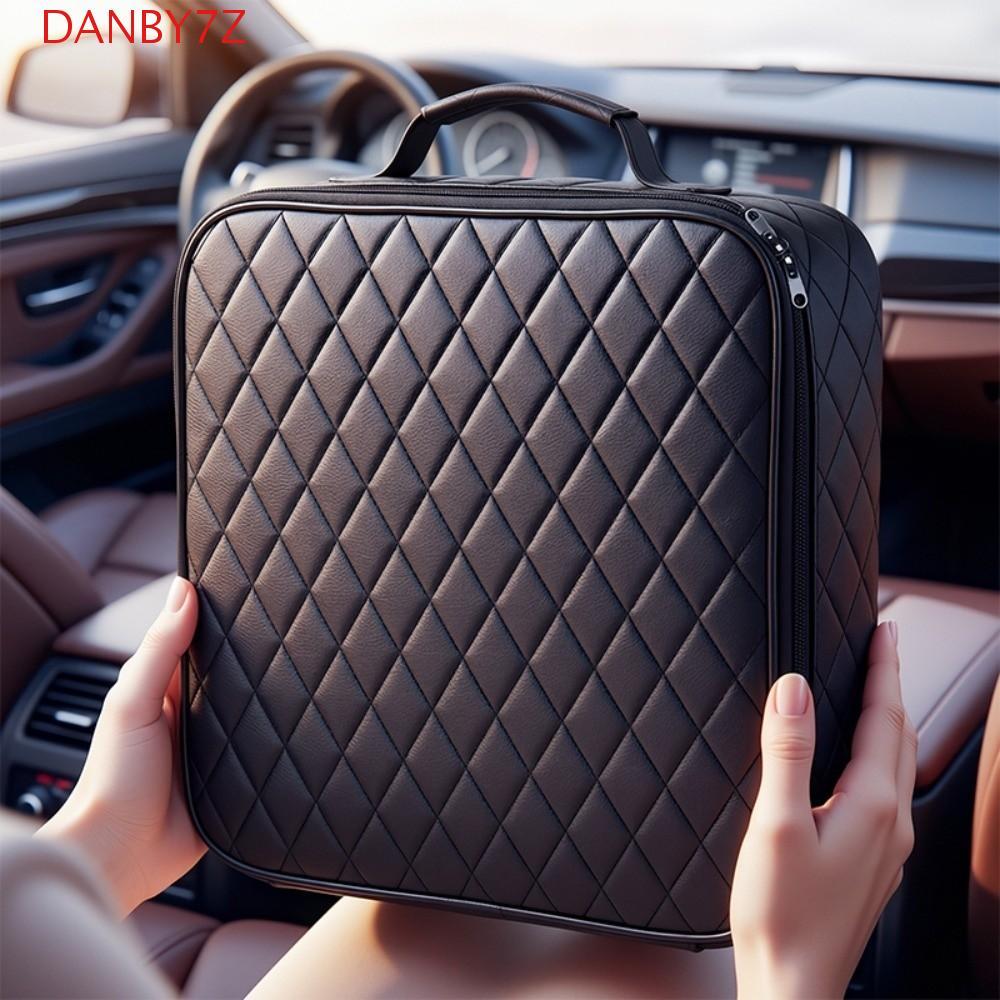 DANBY7Z Car Charger Plugs Storage Carry Bag,กันกระแทกรอบ/สแควร์ไฟฟ้ารถชาร์จหน่วยกระเป๋า,อุปกรณ์คอนเทนเนอร์กันน้ําแบบพกพารถTrunk Organizerรถ