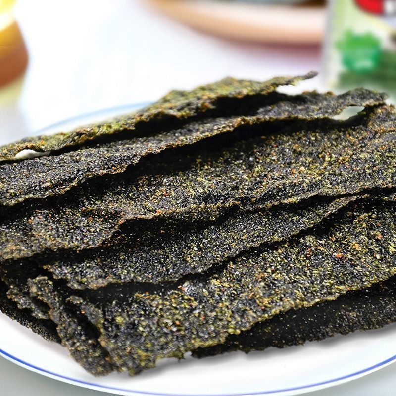 T Thailand นําเข้า Boss Crispy Instant Whole Seaweed Seaweed Slices Influencer Original Spice Snacks