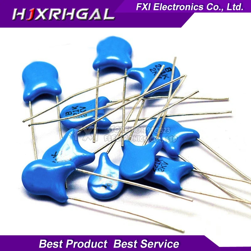 20pcs แรงดันไฟฟ้าเซรามิค Capacitor1KV 2KV 3KV 5PF 30PF 47PF 56PF 100PF 220PF 1NF 2.2NF 3.3NF 4.7NF 1