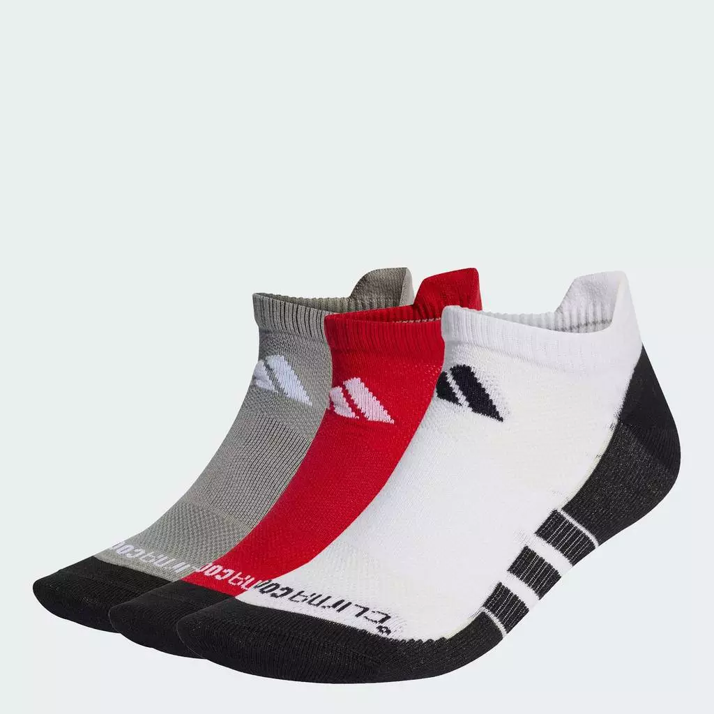 adidas Gym & Training ถุงเท้าโลว์คัท Performance CLIMACOOL แบบบางและเบา (3 คู่) Unisex สีแดง KD1777