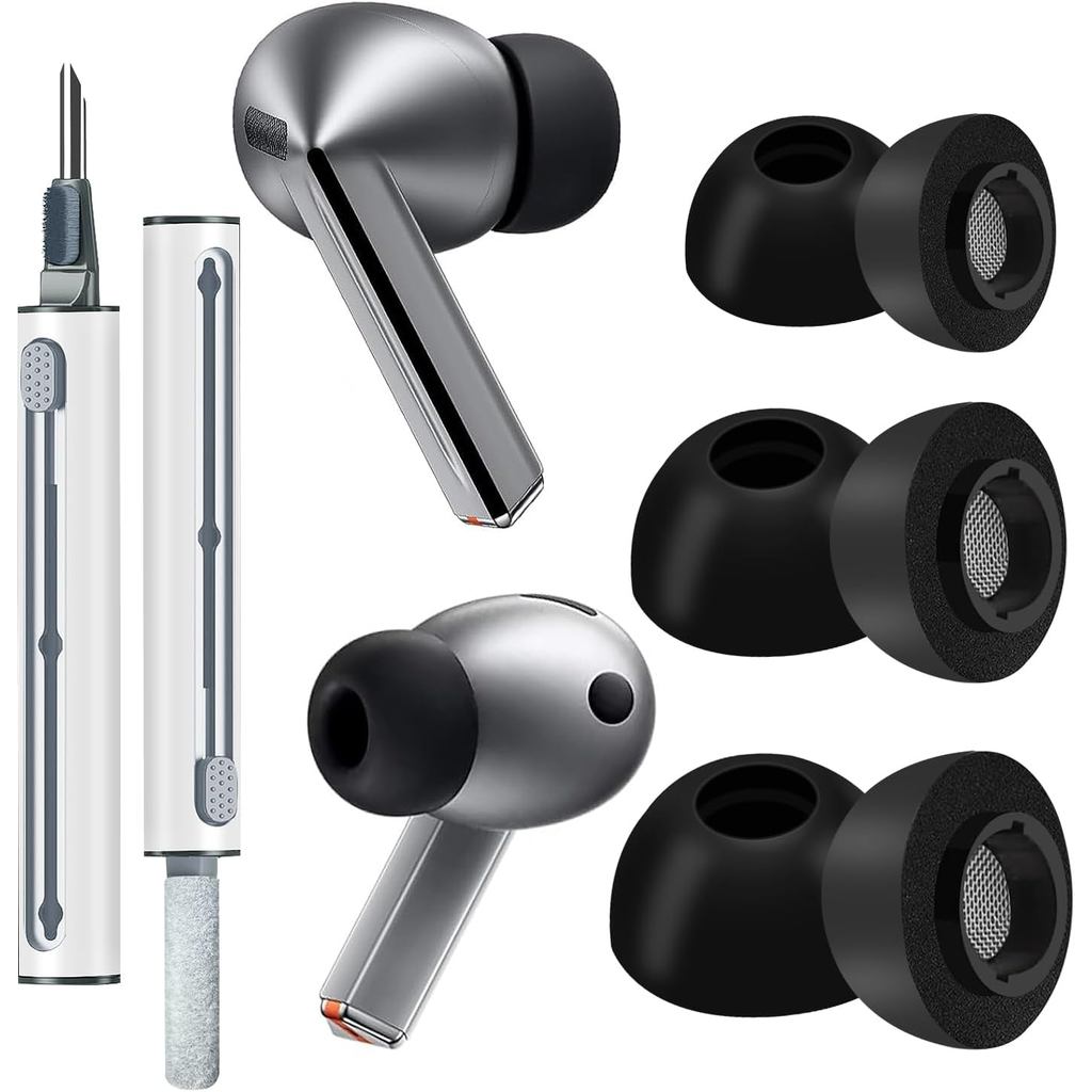 จุกหูฟังโฟมทดแทนสําหรับ Samsung Galaxy Buds 4 Pro (2026) & Galaxy Buds 3 Pro (2024), จุกโฟมหน่วยความ