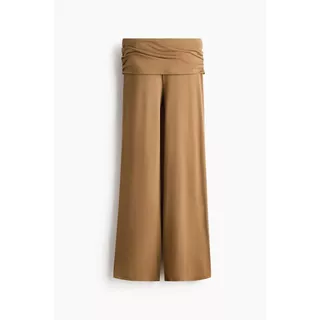 H&M(เอชแอนด์เอ็ม) กางเกงผ้าถักเนื้อละเอียด ดีไซน์จับจีบพลิ้ว ผู้หญิง 1314266_1
