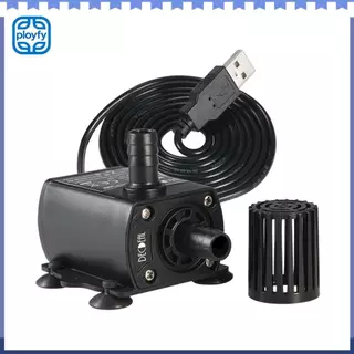 Ployfy USB DC5V 4.8W Ultra-Quiet Mini Brushless ปั๊มน้ำกันน้ำ Submersible Fountain Aquarium หมุนเวียน 300L/H ยก 300 ซม.