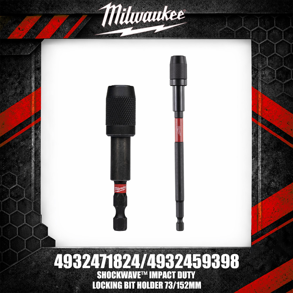 มิลวอกี 4932459398 SHOCKWAVE™ IMPACT DUTY ล็อคบิตผู้ถือ 73 มม. อุปกรณ์เสริมเครื่องมือ