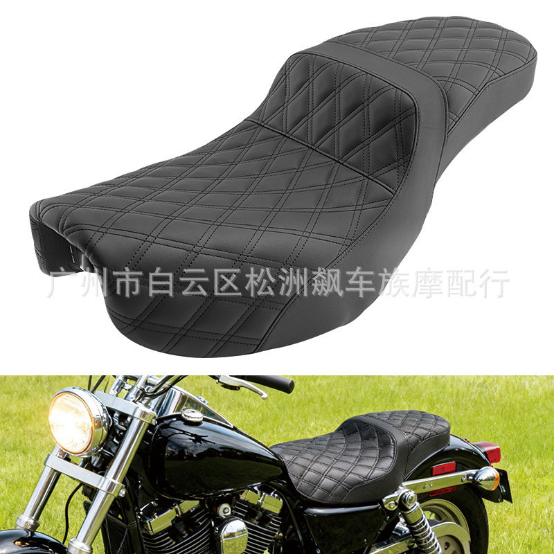 Cross-Border เหมาะสําหรับ Harley Dyna Grid Double Conjoined Cushion Integrated Cushion 06-17
