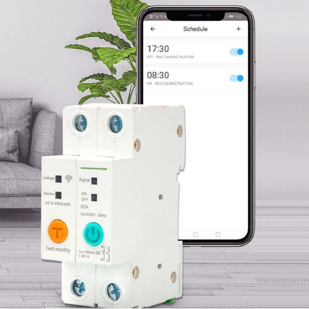 สําหรับ Ewelink WIFI Smart Circuit Breaker พร้อม Metering 2P สวิตช์ควบคุมระยะไกล