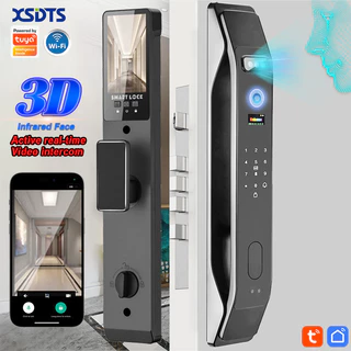 Xsdts กล้องรักษาความปลอดภัยอัจฉริยะ WIFI หน้าจอ 3D แบบใส่รหัสผ่าน ปลดล็อกด้วยกุญแจอิเล็กทรอนิกส์
