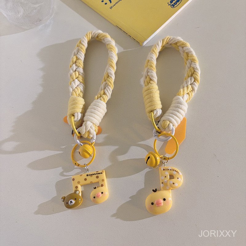 ที่ไม่ซ้ํากันสร้างสรรค์อินเจี๊ยบโน้ตเดียวระฆังจี้เคสโทรศัพท์เชือกเส้นเล็กกระเป๋าสั้นเครื่องประดับแบบพกพาสากล