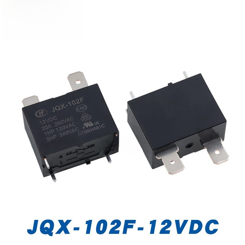 JQX-102F-12VDC JQX-102F-P-12VDC 4 Pins 20A Macro เครื่องปรับอากาศเครื่องทําน้ําอุ่นรีเลย์ CQLZ