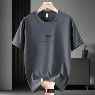Woo Right เสื้อยืดพิมพ์ลายตัวอักษรผู้ชาย ความยาวอนาคต สไตล์ลำลอง เหมาะสำหรับเสื้อผ้า แขนสั้น Man Clothing คอกลม