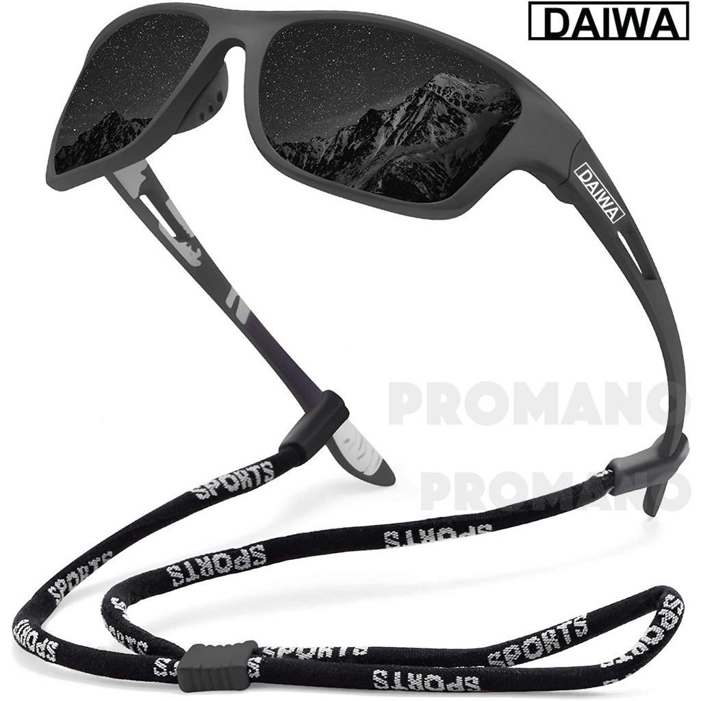 Dalwa แว่นตากันแดดตกปลาโพลาไรซ์ผู้ชายเดินป่าคลาสสิก UV400 แว่นตา