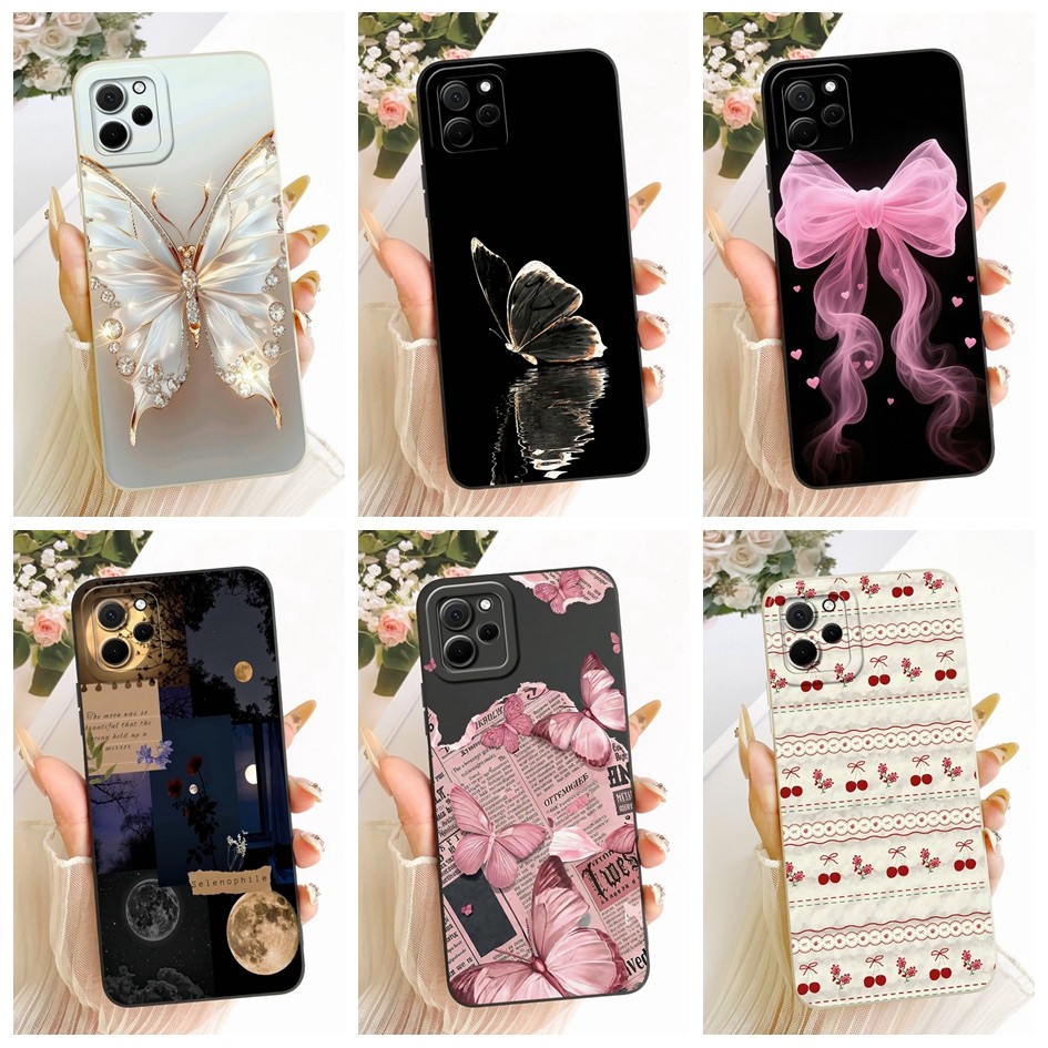สําหรับ Huawei Nova Y61 Y62 เคสโทรศัพท์แฟชั่นผีเสื้อซิลิโคนนุ่ม TPU สําหรับ Huawei Nova Y62 Plus Y 6