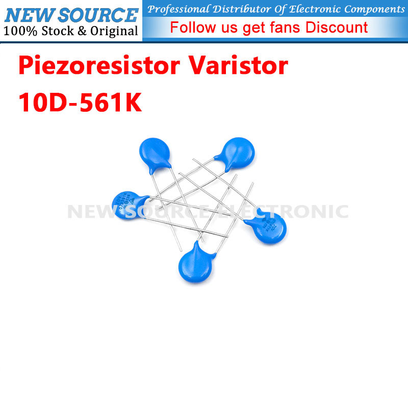 [1-20 ชิ้น] Piezoresistor Vartor 10D561K 560V ตัวต้านทาน Piezoresistor แหล่งใหม่