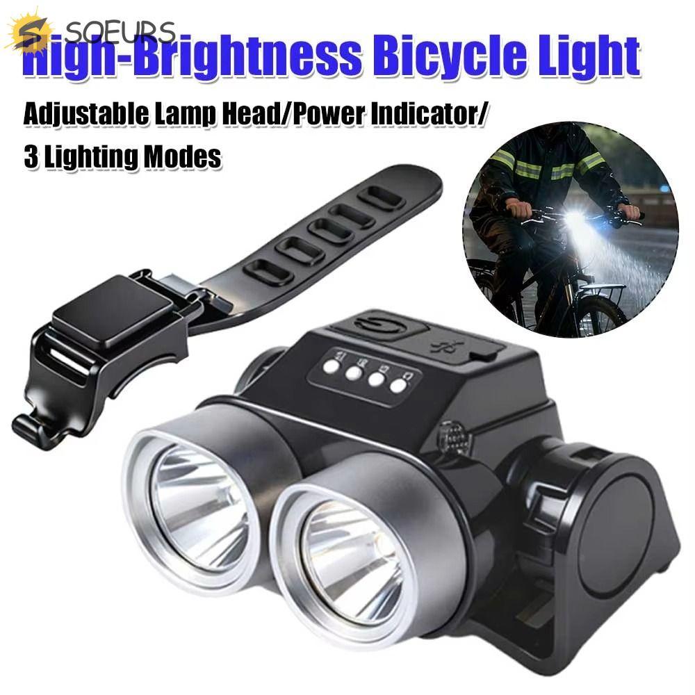 ไฟหน้าจักรยาน LED SOEURS แบบกันฝน ส่องสว่างสูง สำหรับจักรยาน MTB และการเดินป่ากลางแจ้ง