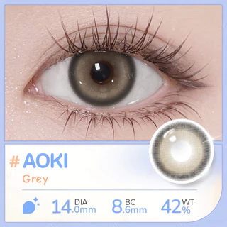 คอนแทคเลนส์สายตา【0.00--5.00】UYAAI คอนแทคเลนส์สี Grey,Brown รายเดือน