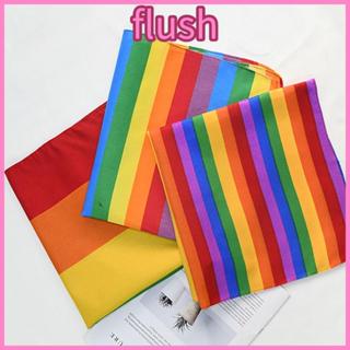 ผ้าพันคอสีรุ้ง Pride Festival ผ้าเช็ดหน้าสี่เหลี่ยม Bandana …